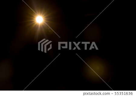 Abstract Natural Sun flare on the black Abstract Natural Sun flare on the black 55351636