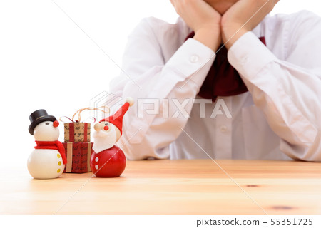 High school girls who can not wait for Christmas 55351725