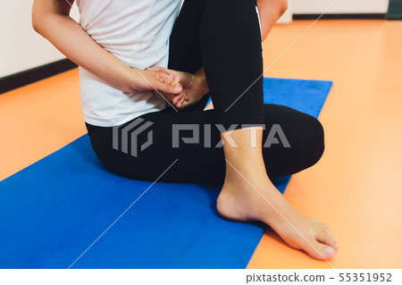 fitness, sport, training, gym and lifestyle concept. 55351952