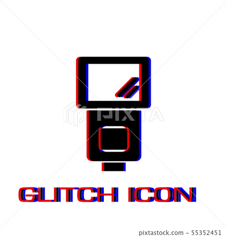 Flush bulb icon flat Flush bulb icon flat 55352451