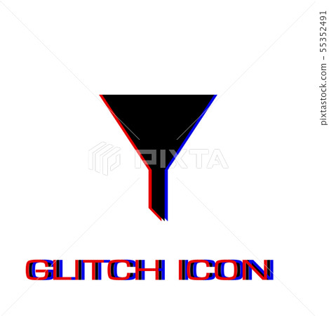 Funnel filter icon flat Funnel filter icon flat 55352491