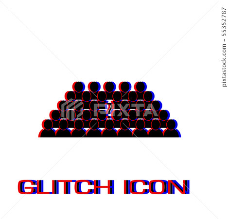 People question mark, business leader in team icon 55352787