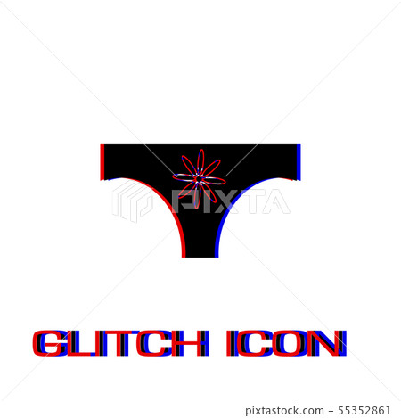 Women panties icon flat. 55352861
