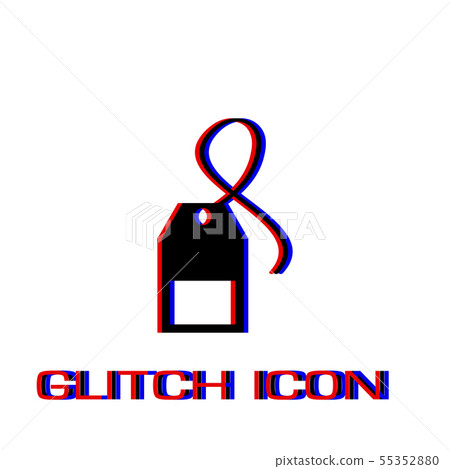 Tea bag icon flat. Tea bag icon flat. 55352880