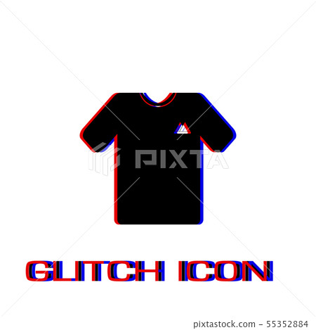 T-shirt icon flat. T-shirt icon flat. 55352884