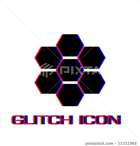 Honeycomb icon flat Honeycomb icon flat 55352968