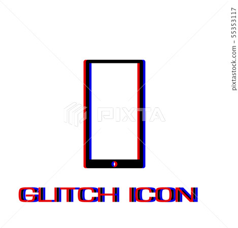 Mobile gadget icon flat. Mobile gadget icon flat. 55353117