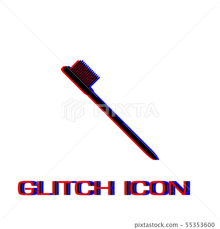 Toothbrush icon flat. 55353600