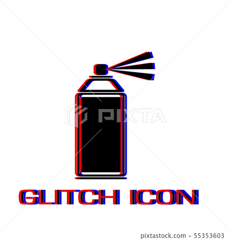 Spray icon flat. 55353603