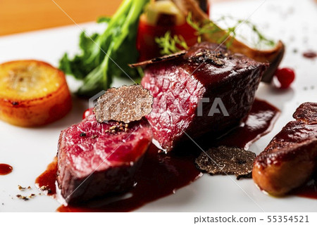 Delicious beef steak 55354521
