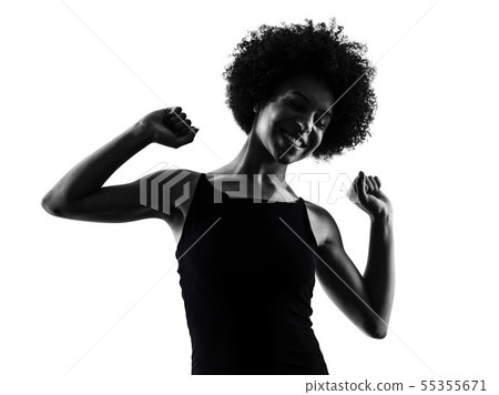 young teenager girl woman happy dancer dancing shadow silhouette isolated young teenager girl woman happy dancer dancing shadow silhouette isolated 55355671