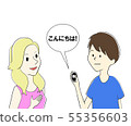 使用自動翻譯的男性和女性 55356603