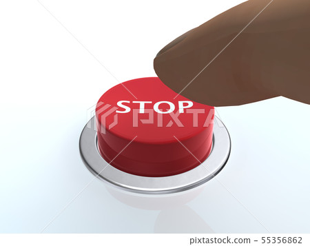 CG 3D例證3D設計材料個人計算機按鈕開關決定推擠 55356862