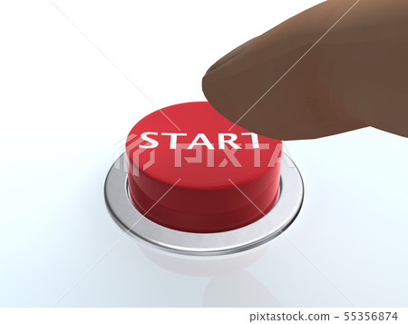 CG 3D例證3D設計材料個人計算機按鈕開關決定推擠 55356874