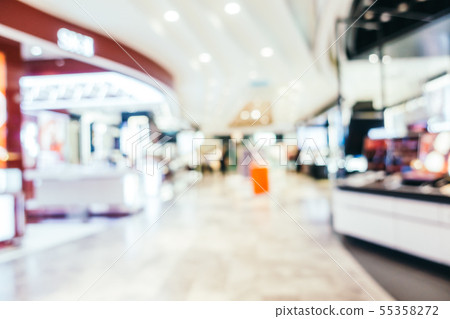 Abstract blur and defocused shopping mall of department store Abstract blur and defocused shopping mall of department store 55358272