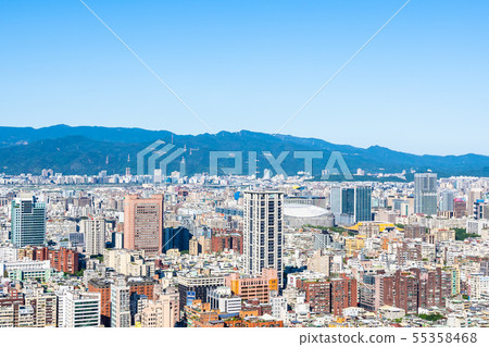 Beautiful architecture building taipei city 55358468