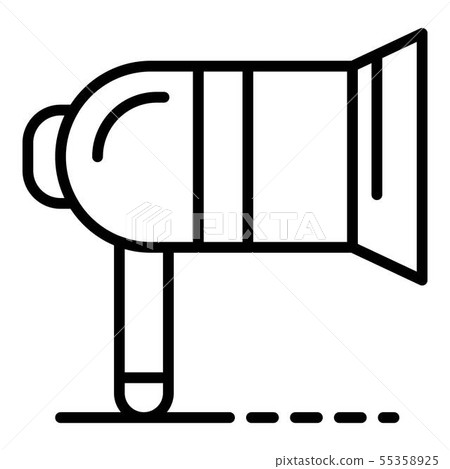 Recruitment megaphone icon, outline style Recruitment megaphone icon, outline style 55358925