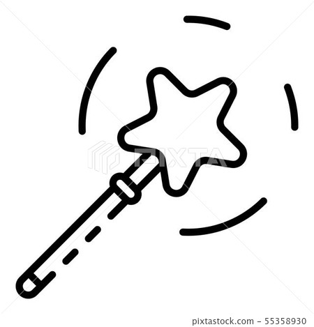 Magic star band icon, outline style Magic star band icon, outline style 55358930
