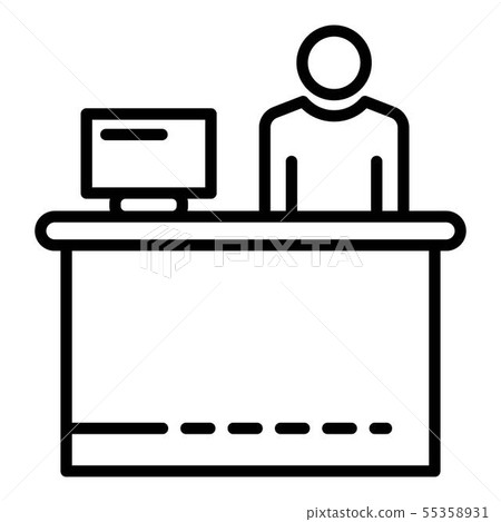 Company recruiter icon, outline style Company recruiter icon, outline style 55358931