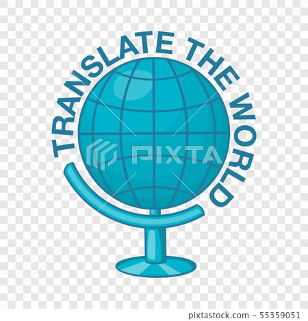 World translation icon, cartoon style World translation icon, cartoon style 55359051