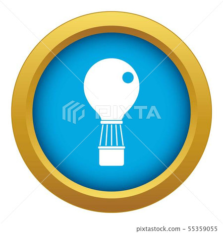 Aerostat icon blue vector isolated Aerostat icon blue vector isolated 55359055