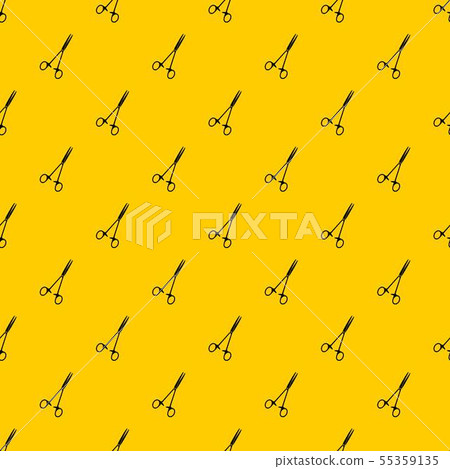 Medical clamp scissors pattern vector 55359135