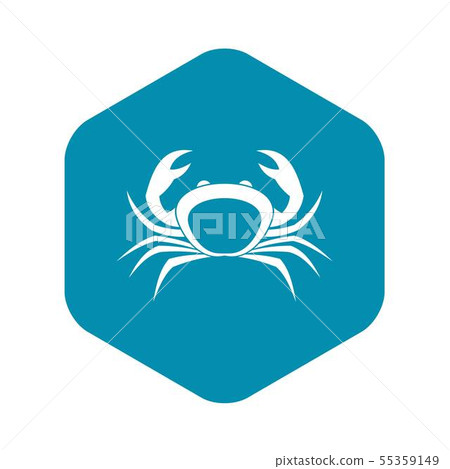 Crab icon, simple style 55359149