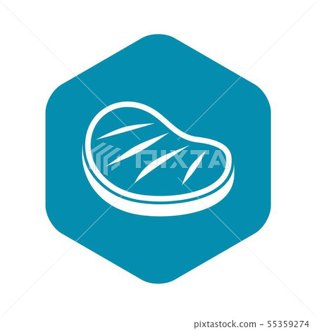 Beef steak icon, simple style Beef steak icon, simple style 55359274