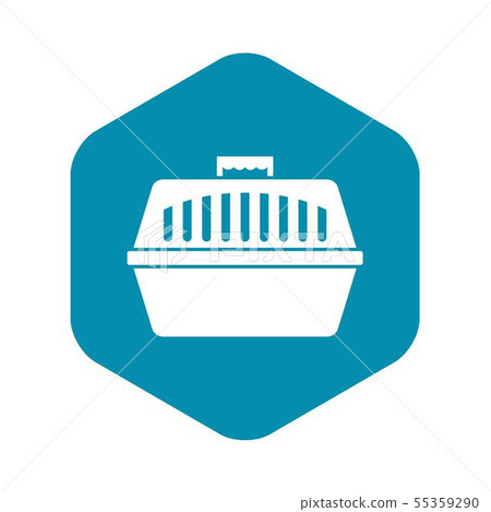 Pet carry case icon, simple style 55359290