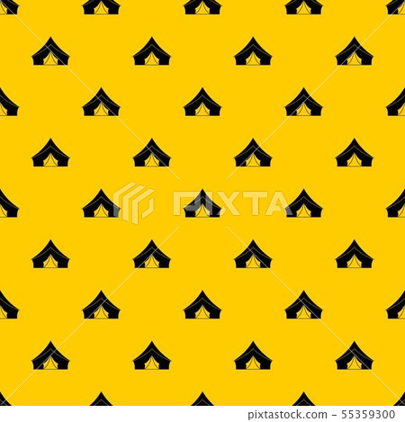 Tent with a triangular roof pattern vector Tent with a triangular roof pattern vector 55359300