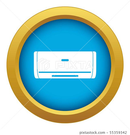 Internal unit air conditioner icon blue vector... - Stock Illustration ...