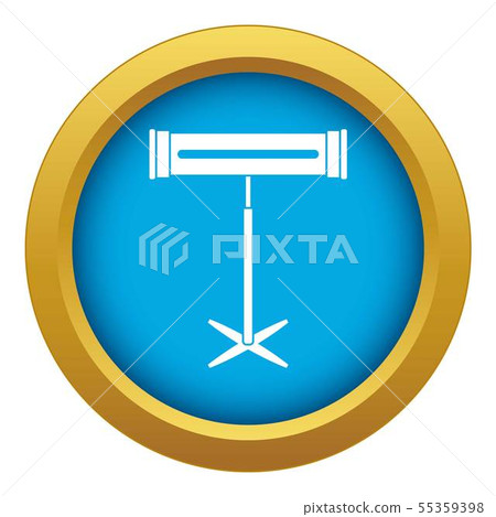 Electric heater icon blue vector isolated Electric heater icon blue vector isolated 55359398