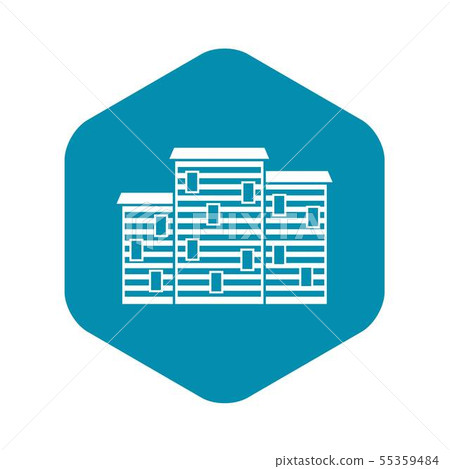 Houses icon, simple style 55359484