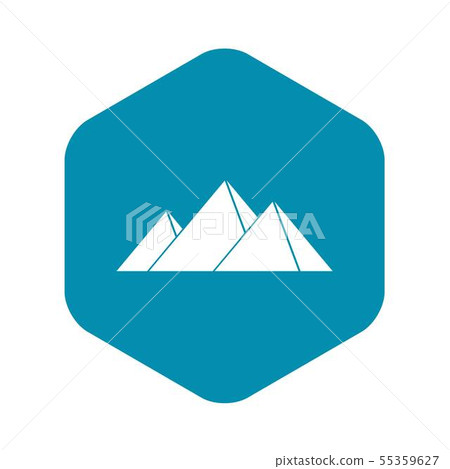 Pyramids in Giza icon, simple style Pyramids in Giza icon, simple style 55359627