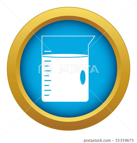 Measuring cup icon blue vector isolated Measuring cup icon blue vector isolated 55359673