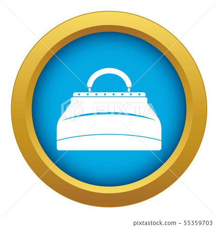 Carpetbag icon blue vector isolated 55359703
