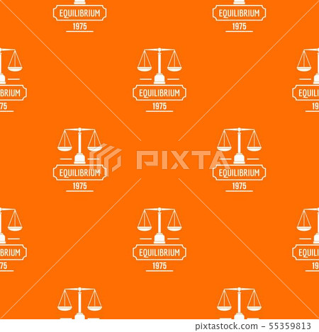 Equilibrium pattern vector orange 55359813
