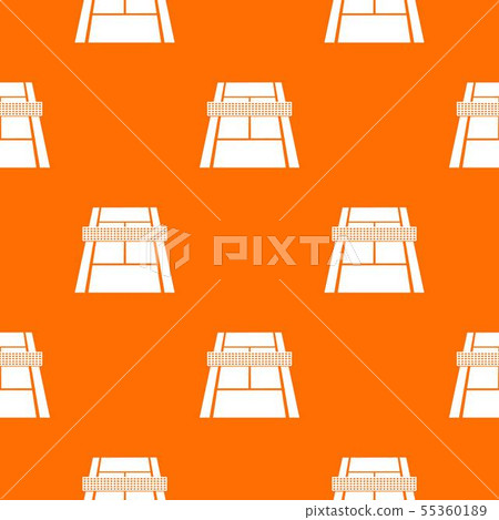 Tennis court pattern vector orange 55360189