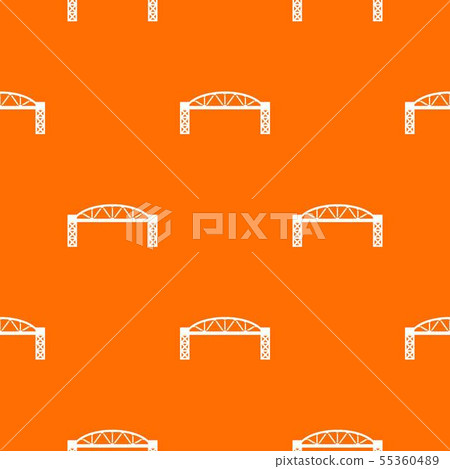 Metal bridge pattern vector orange Metal bridge pattern vector orange 55360489