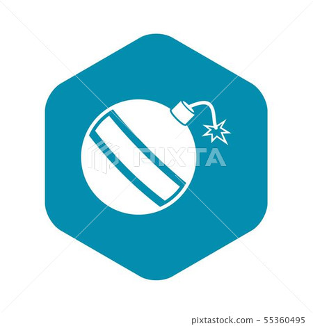 Bomb icon, simple style 55360495