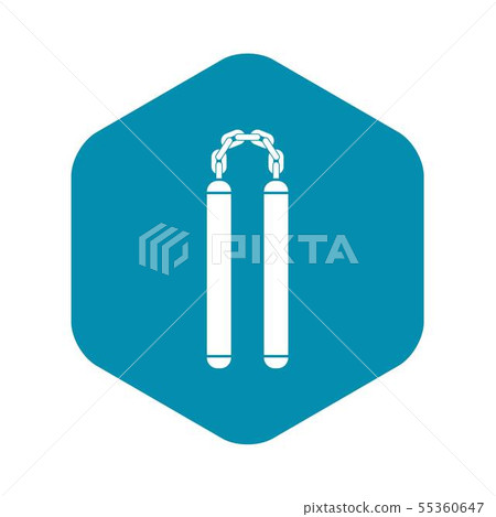 Nunchaku icon, simple style 55360647