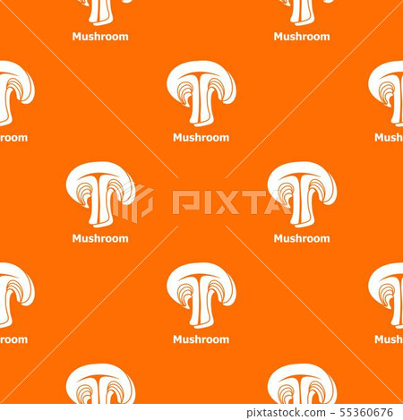 Mushroom pattern vector orange 55360676