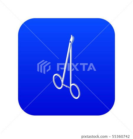 Vascullar scissors icon blue vector 55360742