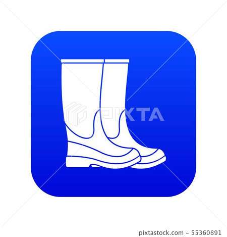 Boots icon digital blue Boots icon digital blue 55360891