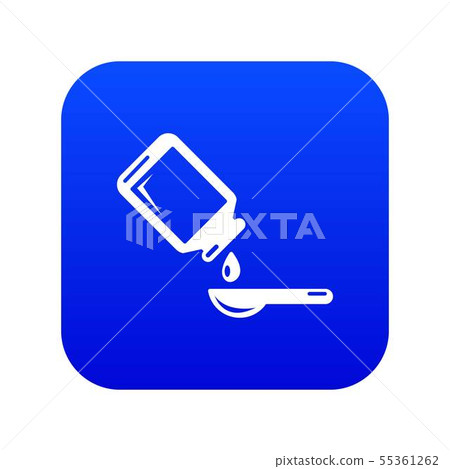 Medical syrup icon blue vector 55361262