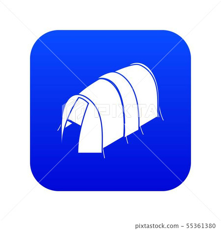 Long tent icon blue vector - Stock Illustration [55361380] - PIXTA