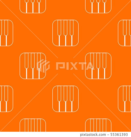 Piano keys pattern vector orange 55361393