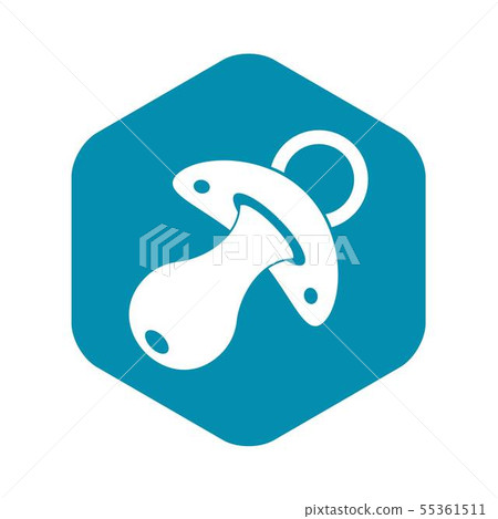 Baby pacifier icon, simple style - Stock Illustration [55361511] - PIXTA