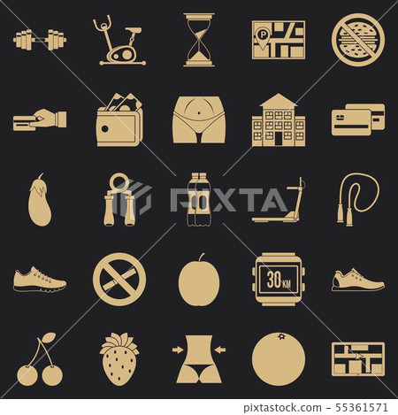 Sexual body icons set, simple style - Stock Illustration [55361571] - PIXTA