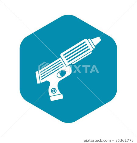 Plastic gun toy icon, simple style 55361773